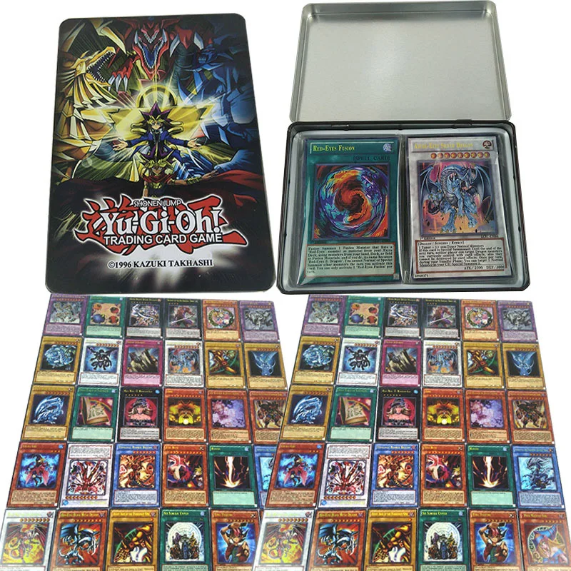 

60PCS Yugioh Rare Flash Cards Yu Gi Oh Game Paper Cards Kids Toys Girl Boy Collection Yu-Gi-Oh Cards Christmas Gift With Box