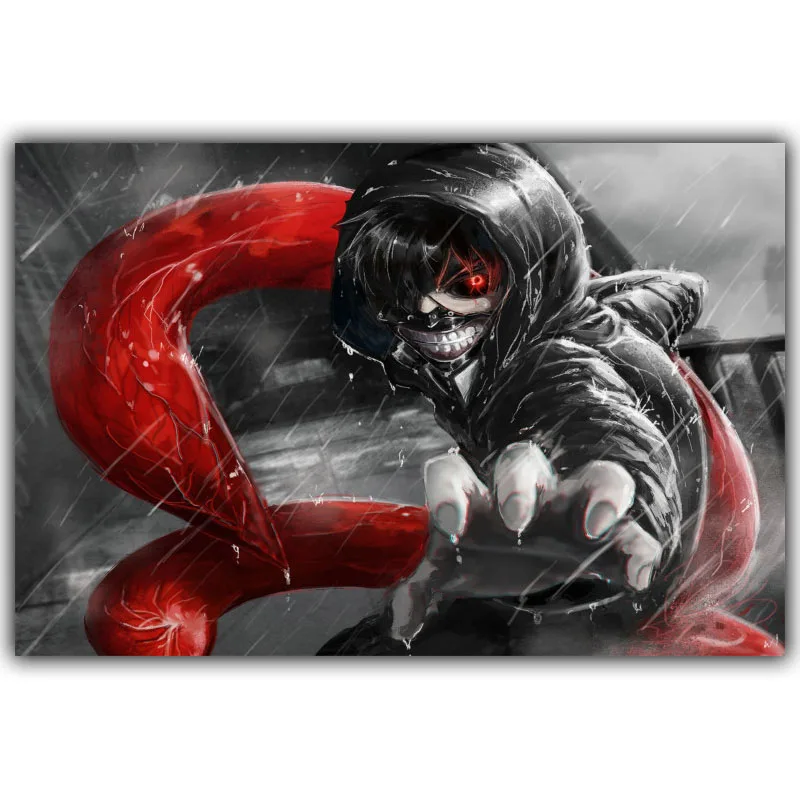 Tokyo Ghoul Poster Popular Classic Japanese Anime Home Decor Silk Picture Print Wall 30x45cm 50x75cm | Дом и сад