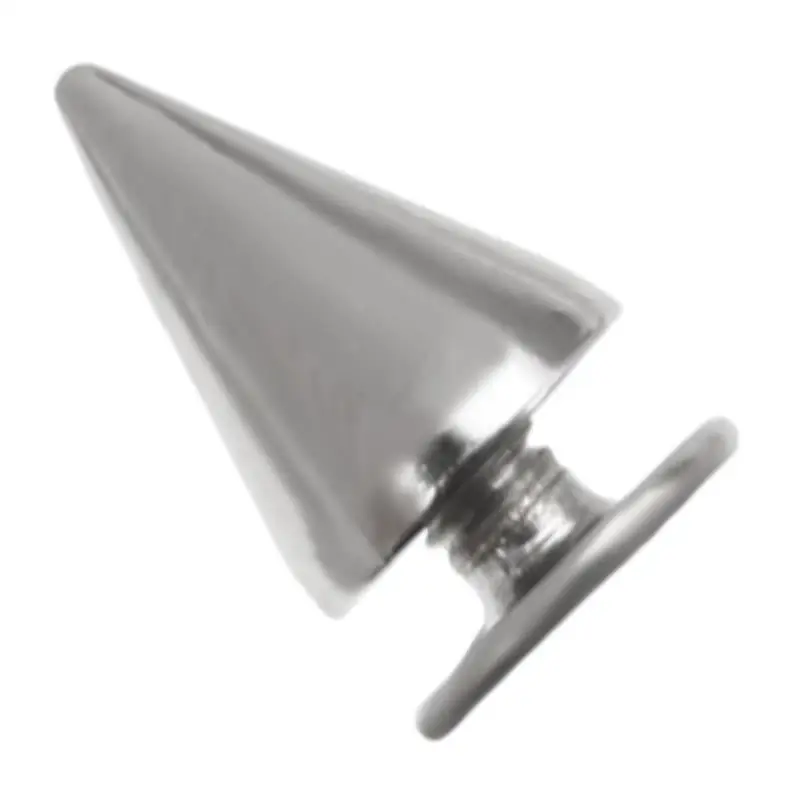 100pcs/lot Alloy Spikes Cone Studs Rivet Bullet Spikes Cone Screw Studs for Clothes Leathercraft Punk Rock 7x10mm