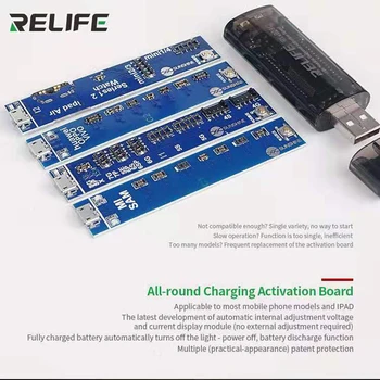 

RELIFE RL-909C Universal battery activation board quick charge PCB tool with USB cable for iphone x xs xsmax for Android phone