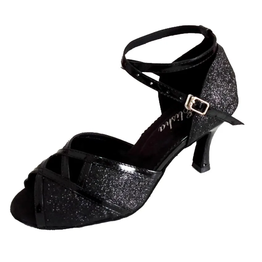 ElishaDanceShoeCustomizedHeelAnkleStrapWomensOpenToeLatinSalsaBallroomParty