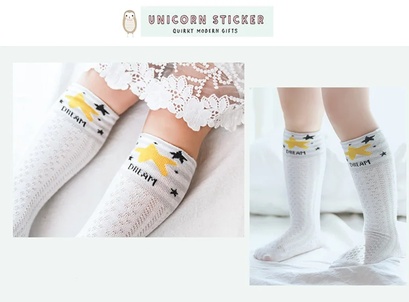 3 шт./компл. милый мультфильм детские гольфы HighSocks для малышей Девочки принт животных хлопок сезон: весна–лето сетки Стиль носок NBB0336