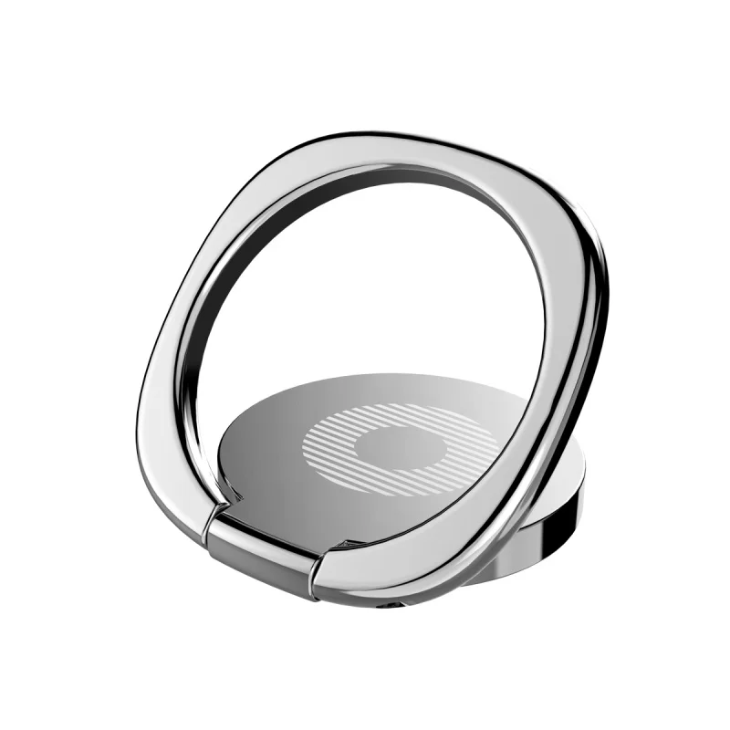 Универсальный держатель для мобильного телефона с поворотом на 360 градусов, магнитный держатель для пальца, Автомобильный кронштейн, подставка, Аксессуары для мобильных телефонов - Цвет: Silver