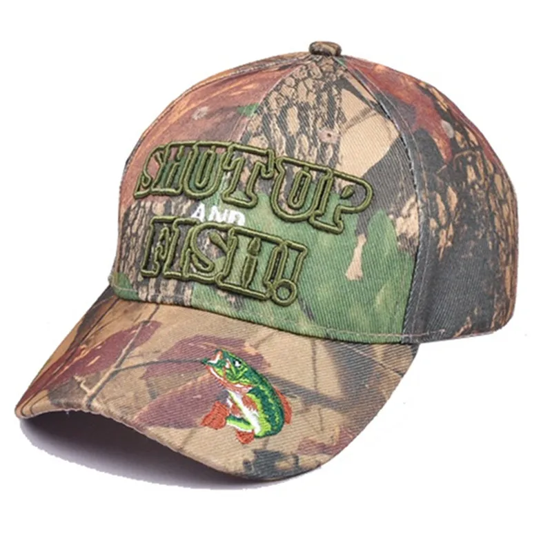 

Outdoor Sports Hat Fish hat Fishing Camo Cap Adjustable Camcouflage Baseball Hunting Hat
