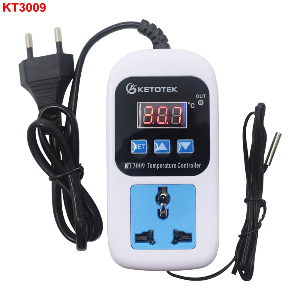 AC KT3008 KT3009 110 220V Digital Thermostat 50110C Temperature