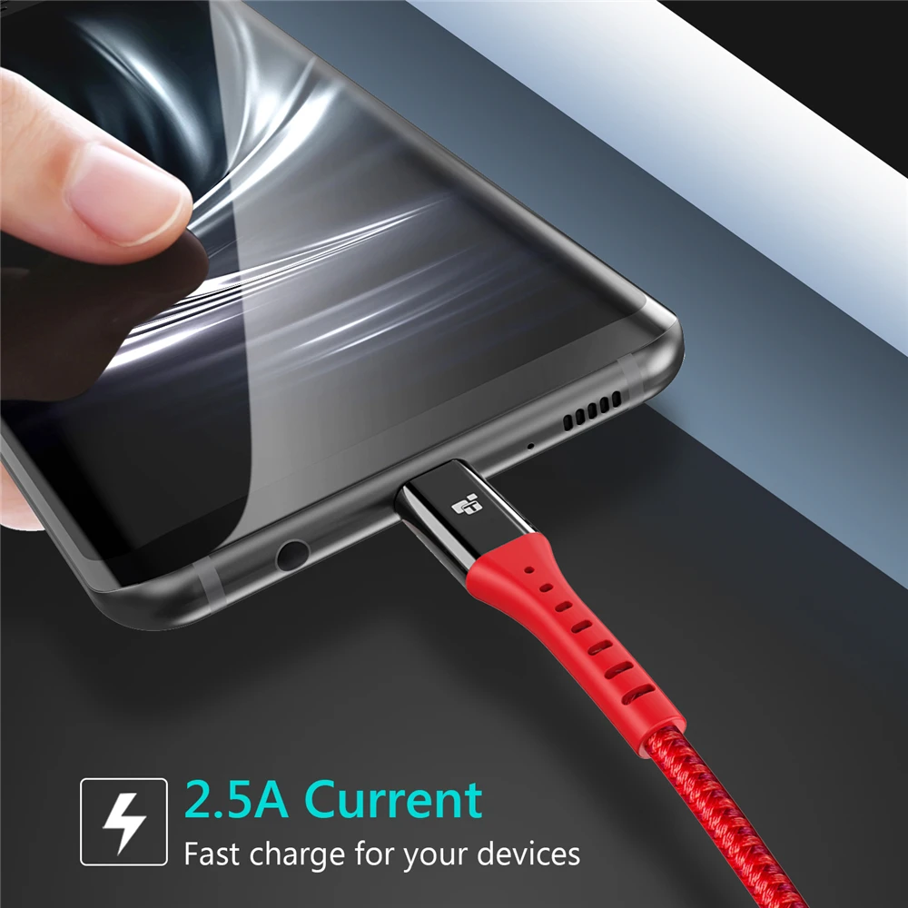 Кабель Micro USB TIEGEM 2 А кабель для быстрой зарядки и передачи данных Samsung Xiaomi планшета