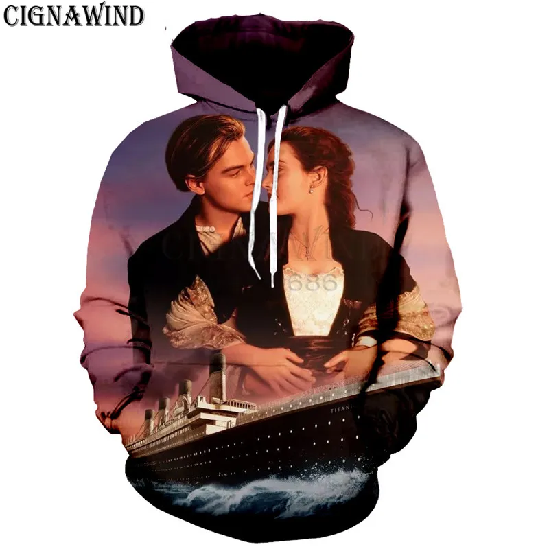 

Latest Cosmos movie Titanic Jack And Rose hoodies men/women 3D printed hoodie sweatshirt casual Harajuku style streetwear tops