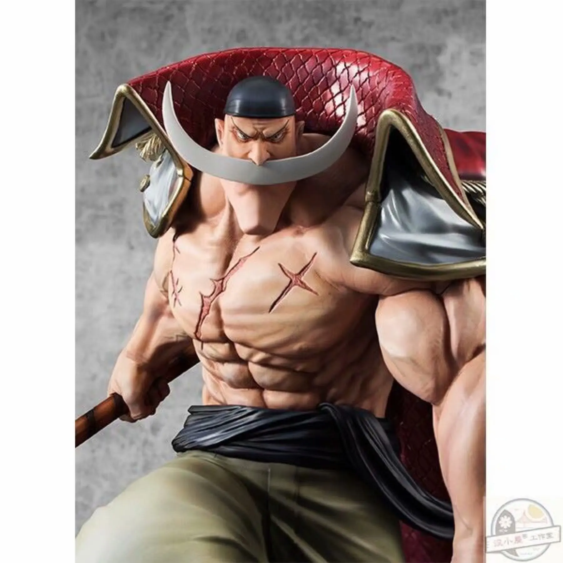 

One Piece White Moustache Edward Newgate Action Figures Fighting Ver Toys 30cm