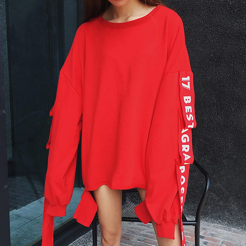 

New Arrival Harajuku Style Spring Autumn Loose Ribbon Decor Long Sleeve Women Jacket
