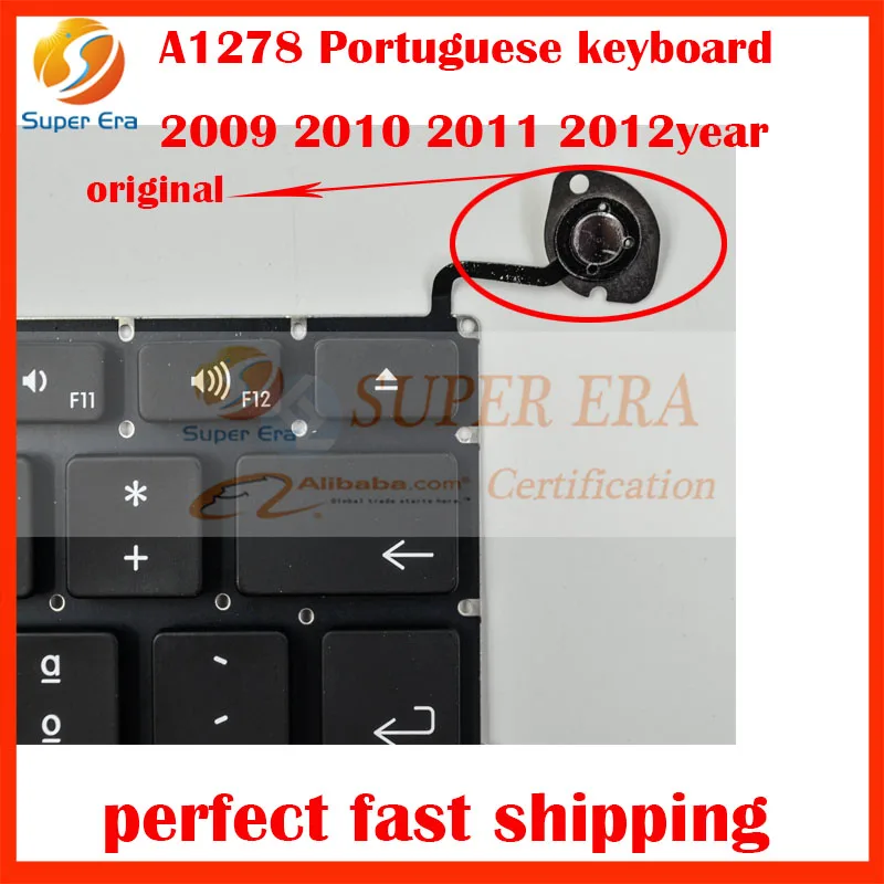 A1278 PO PT португальская Клавиатура для ноутбука macbook pro 13 ''A1278 португальский клавир без подсветки 2009 2010 2011 2012 год