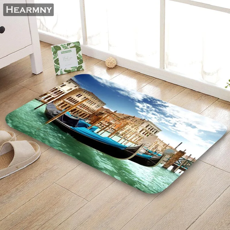 Пользовательские Венеция коврик пол/ванна/кухня/пляж фланелевый губчатый материал 3D печатных лохматые украшения для спальни - Цвет: 5