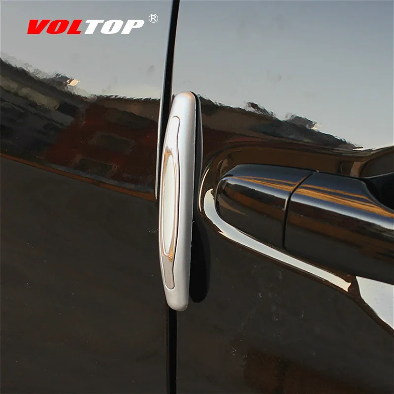 

4pcs Car Door Anti-collision Strip Car Stickers Decoration Accessories Universal Door Side Collision Rubbing Protection