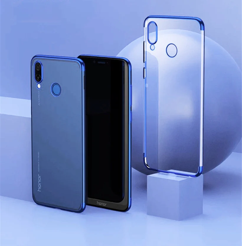 Ultra Thin Soft Transparent TPU Case For Huawei Honor 8x clear plating bumper cover Honor 8x Huawei Phone Case Capa (3)
