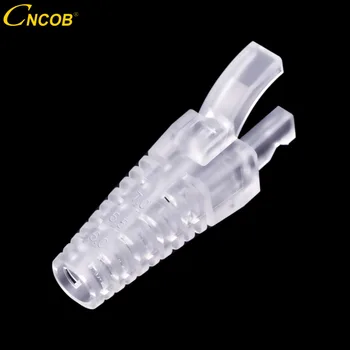 

CNCOB cat6 transparent rj45 hat connector protector cable connector sleeve aperture 5.5-7.0m rubber sleeve paw