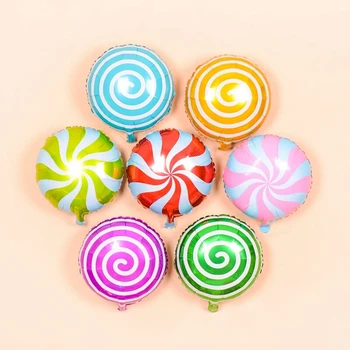 

50pcs 45*45cm Colorful Candy Foil Balloons Lollipop Helium Balloons Baby Shower Birthday Wedding Party Decor Kids Toys Globos