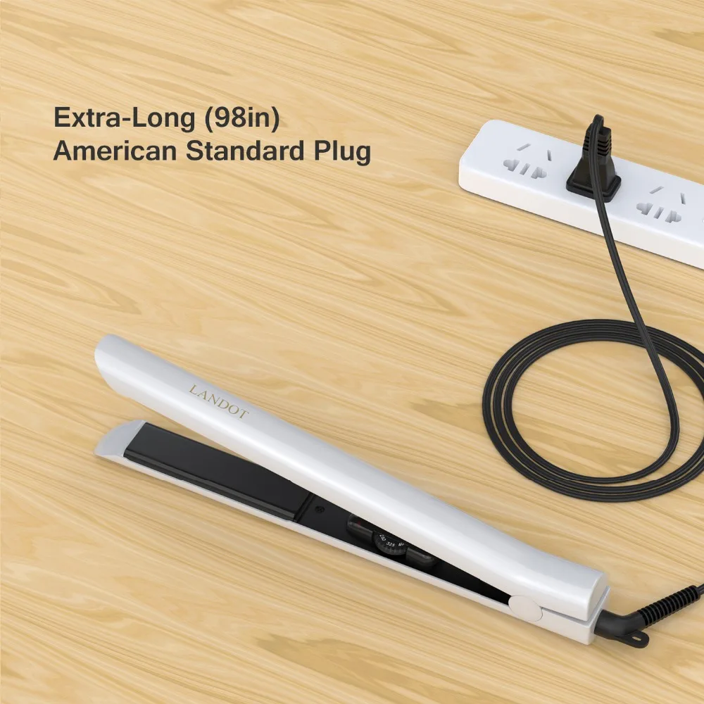 flat iron hair straightener (white-05)