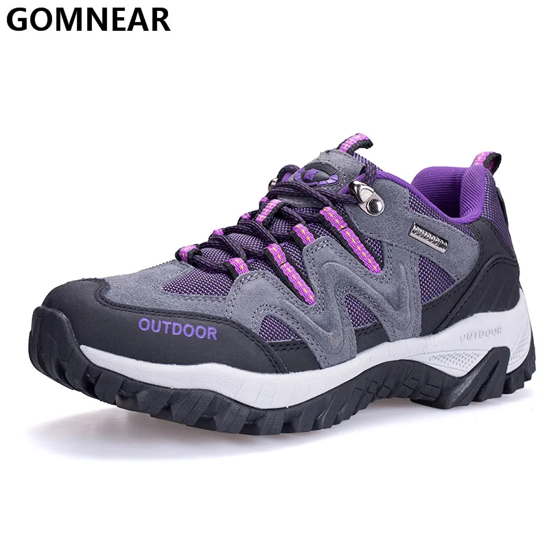

GOMNEAR Women Hiking Shoes Outdoor Climbing Athletics Shoes Mountain Hiking Sport Shoes Trek Trekking Tourism Sneakers