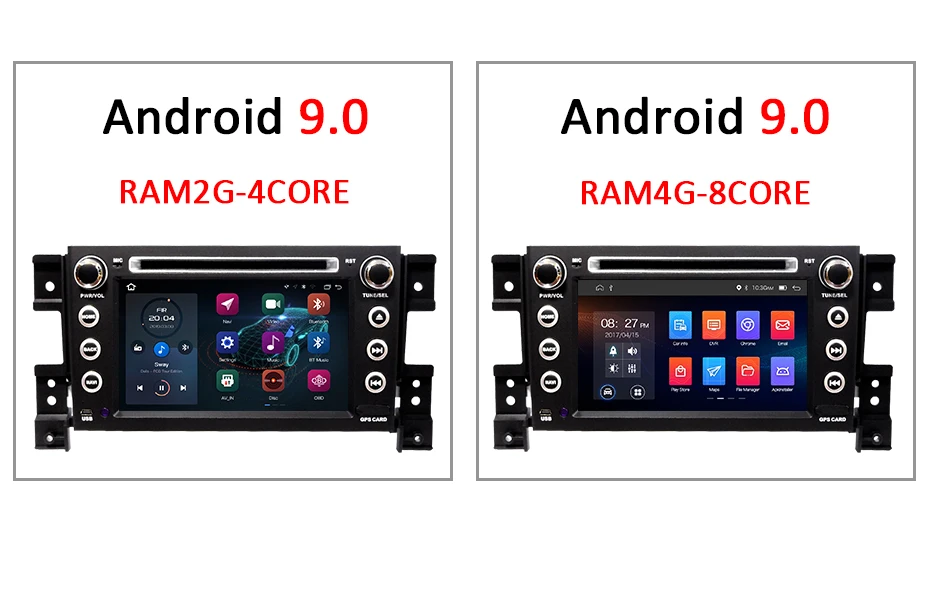 Discount DSP IPS Android 9.0 4G 64G CAR GPS 2 DIN DVD PLAYER For SUZUKI GRAND VITARA 2007-2013 GPS RADIO STEREO SCREEN NAVIGATION 6