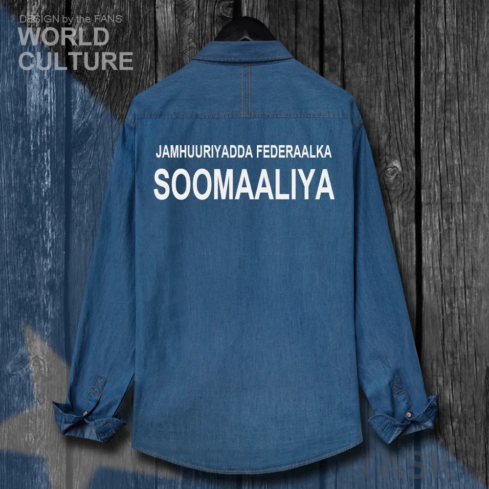 Somalia Soomaaliya SOM SO Мужская модная рубашка с отложным воротником одежда флагом