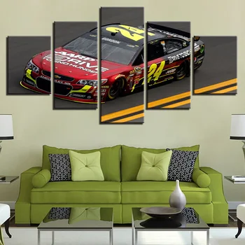 

Modern 5 Pieces Unframed Art Racing Car Canvas Painting HD Print Canvas Home Bedroom Living Room Sofa Art Wall Painting