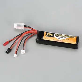 

2018 Rechargeable Lipo BatteryZOP Power 7.4V 2200mAh 2S 8C T Plug Connector for RC Drone FPV Quadcopter DIY Toys Spare Parts