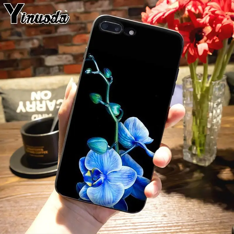 Yinuoda цветы орхидеи красочные Роскошные модные 2D чехол для телефона для iPhone 7plus X 6 6S 7 xs max xr 8 8Plus 5S 11pro чехол - Цвет: 4