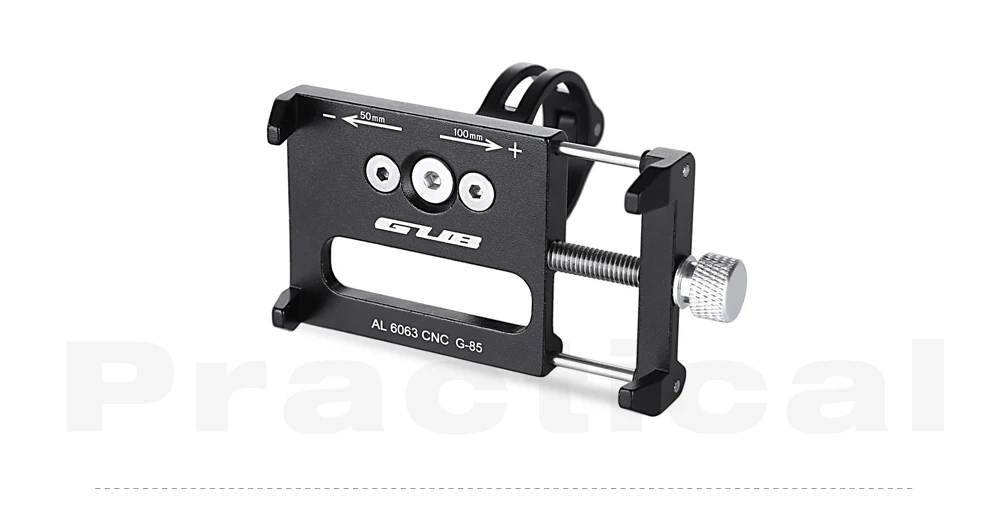 GUB G - 85 Aluminum Alloy Bicycle Handlebar Bike Phone Mount Cycling Holder Stand for Smart Mobile Cellphone