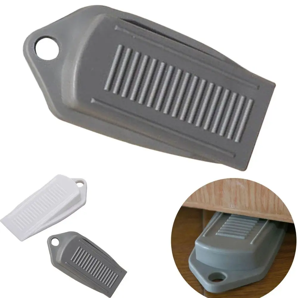 

1x Door Wedge Rubber Doorstops Stop Stopper Holder Color Door Stop Safely For Kids Jam Block Holder Cather Home Office Tool PJW