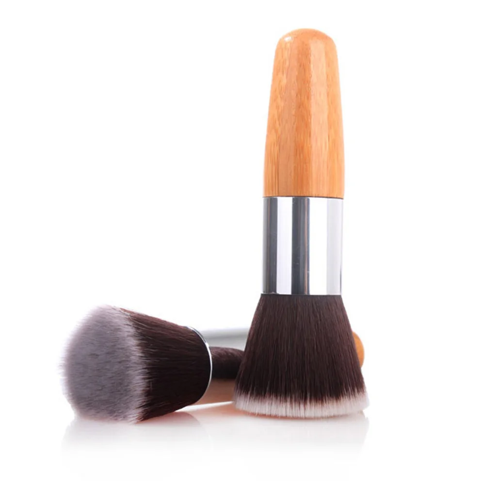 

1 Pcs Professional Bamboo Handle Makeup Brushes Powder Concealer Liquid Foundation Brush Face Beauty Makeup Cosmetics Tools
