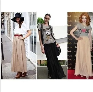 Free Shipping New Brand Designer Hot Sale Candy Colors High Quality Sexy Long Chiffon Skirt Pink Blue Black Red White Green C003 Free Shipping New Brand Designer Hot Sale Candy Colors High Quality Sexy Long Chiffon Skirt Pink Blue Black Red White Green C003