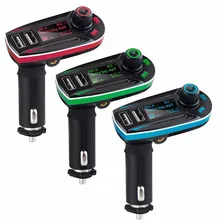 Vehemo New Car MP3 Player With LCD Screen Dual 2 USB Car Charger TF Card Solt FM Transmitter Remote Control Auto Audio Player