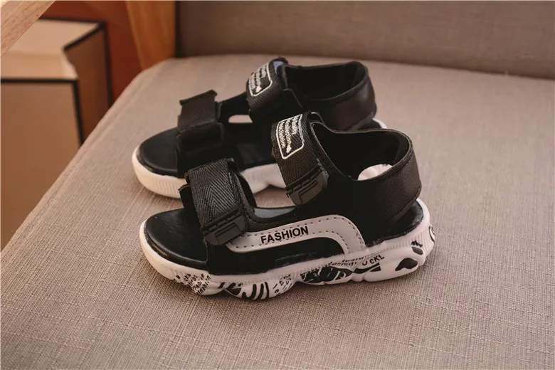 Стиль моды дети сандалии для маленьких мальчиков пляжные туфли для девочек летние детские спортивные туфли классные наивысшего качества для 1 до 3 лет из органической кожи