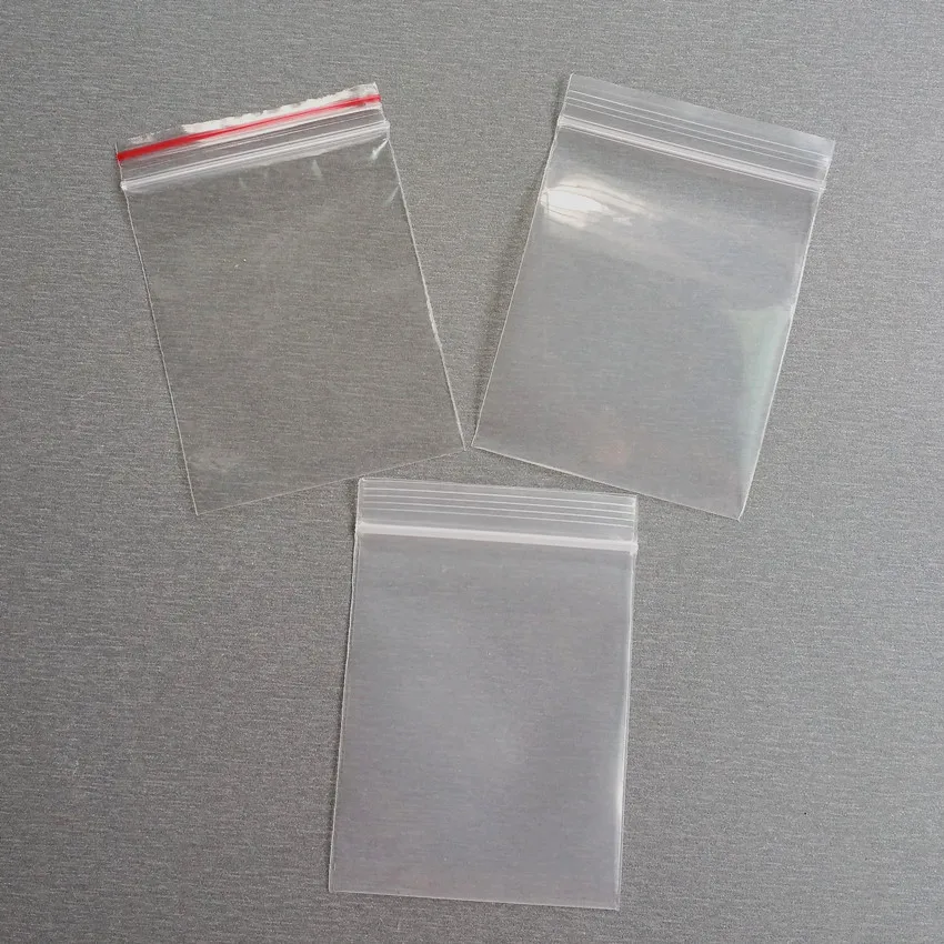 3 вида толщина 8x12 см самозапечатывающаяся молния Ziplock пластиковая посылка с зажимом на цепочке маленькие сумки для продуктов 500 шт