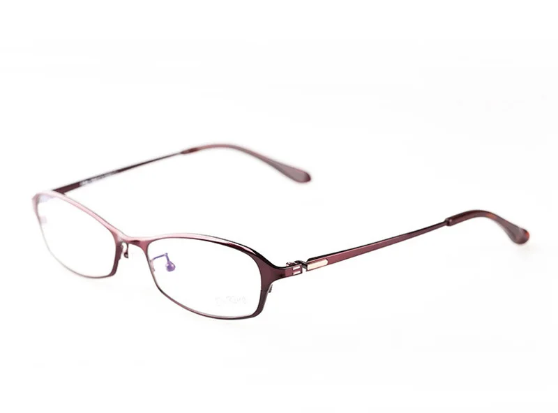 Femmes vintage classique Plein jante titane pur optique prescription clear glass eye lunettes cadre pour les femmes