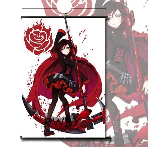 40*60 см горячий японский мультфильм домашнее украшение аниме плакат RWBY Рубиновая Роза стены плакат в рулоне Косплей декоративный постер