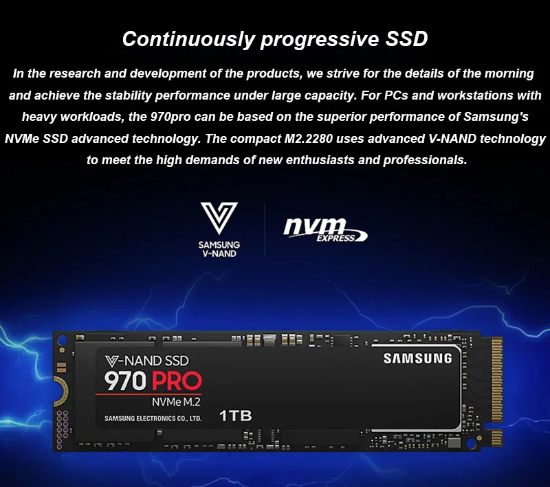 Samsung внутренний SSD 970Pro MZ-V7P512BW 512 ГБ узнать Скорость 3500 МБ/с. M2. 2280 интерфейс PCI-E NGFF твердотельный накопитель для ноутбука