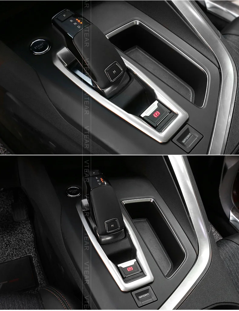 Vtear для peugeot 3008 5008/GT аксессуары Автомобильная Шестерня головная панель накладка ABS Хром Интерьер авто товары