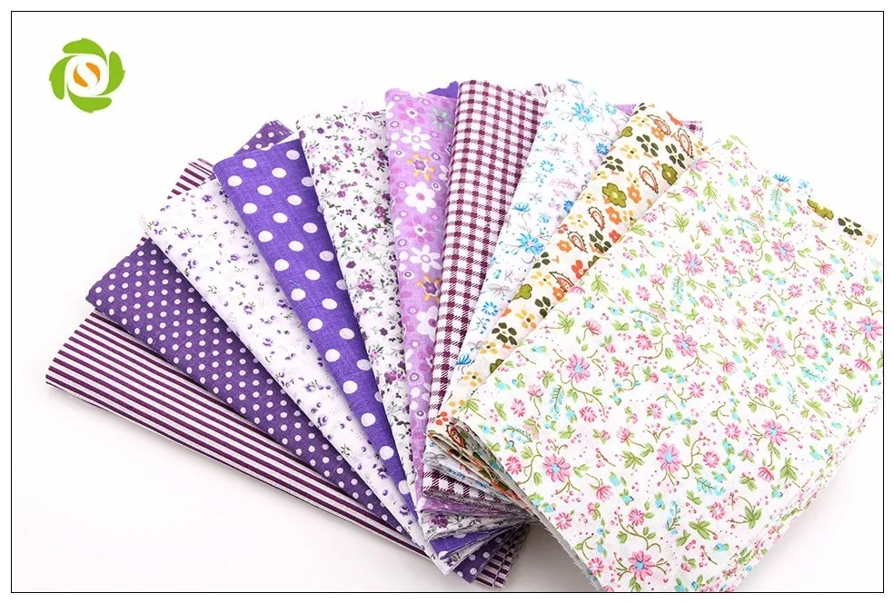 Shuanshuo Patchwork Хлопчатобумажная ткань Печать Цветочные серии Bundle для DIY Sewing Cloth Carfts 50pcs / lot 24cm* 20cm A1-50-1