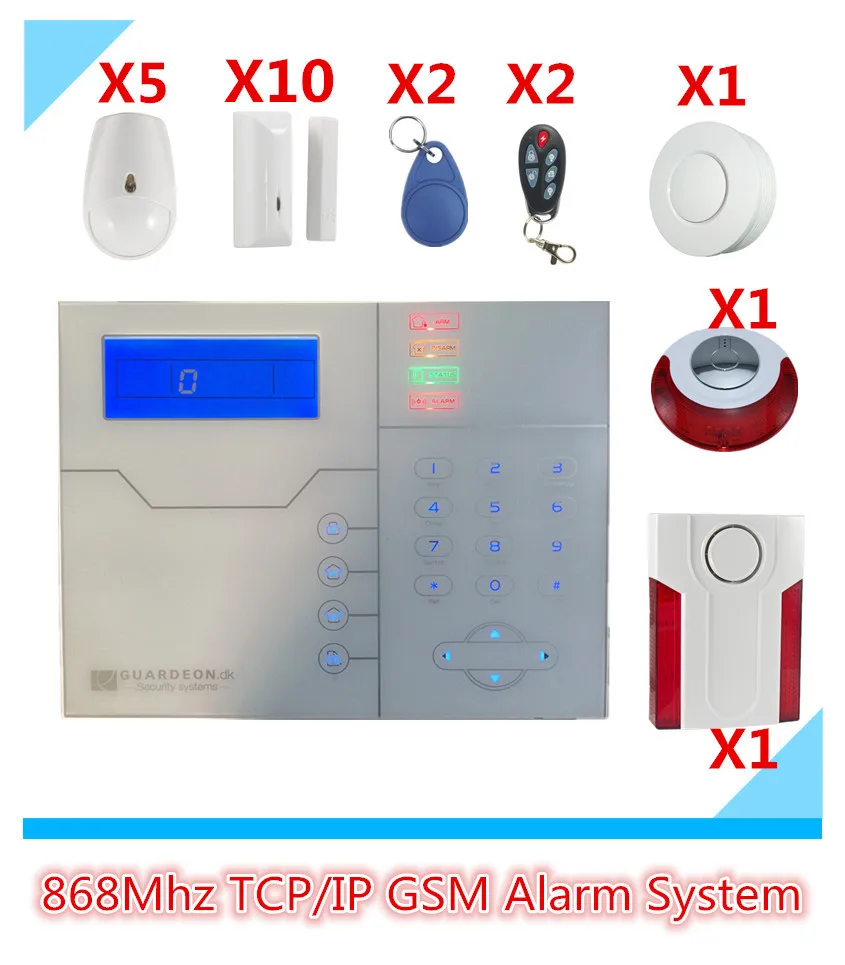 Big Discount DIY GSM Home Smart Alarm System with indoor outdoor Siren