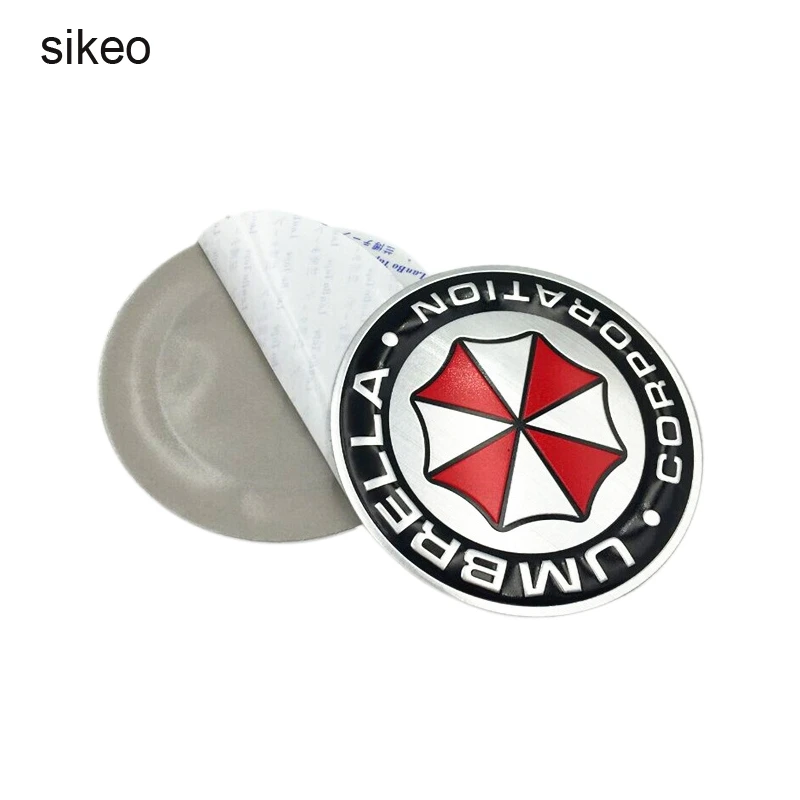 Sikeo Umbrella Corporation 3D алюминиевый стикер на автомобиль мотоцикла 2 типа для ford focus bmw mazda