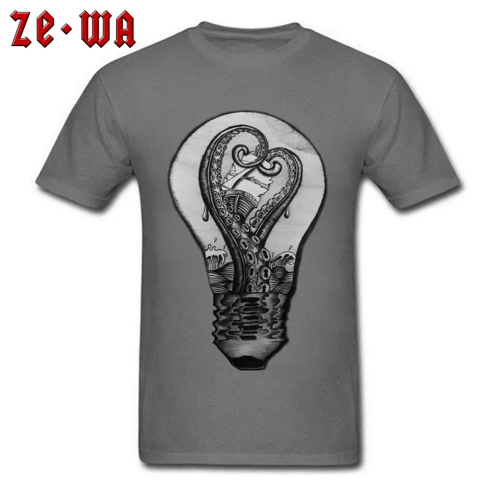 Hot Sale Light Storm Cool Tshirts Round Neck 100% Cotton Men Tops Tees Short Sleeve Lovers Day Cool Tops Shirts Light Storm carbon