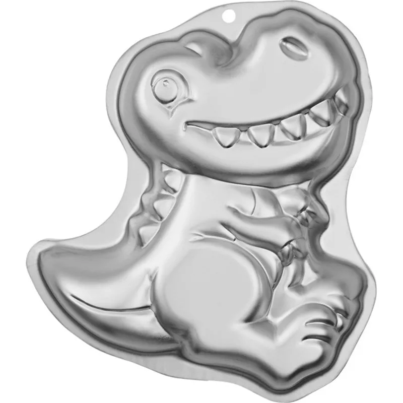 3D Dinosaur Mold Bakery DIY Baking Tools Cartoon Fondant Cake Mold Aluminum Alloy Cake Pan Decoration For Children Birthday Cake