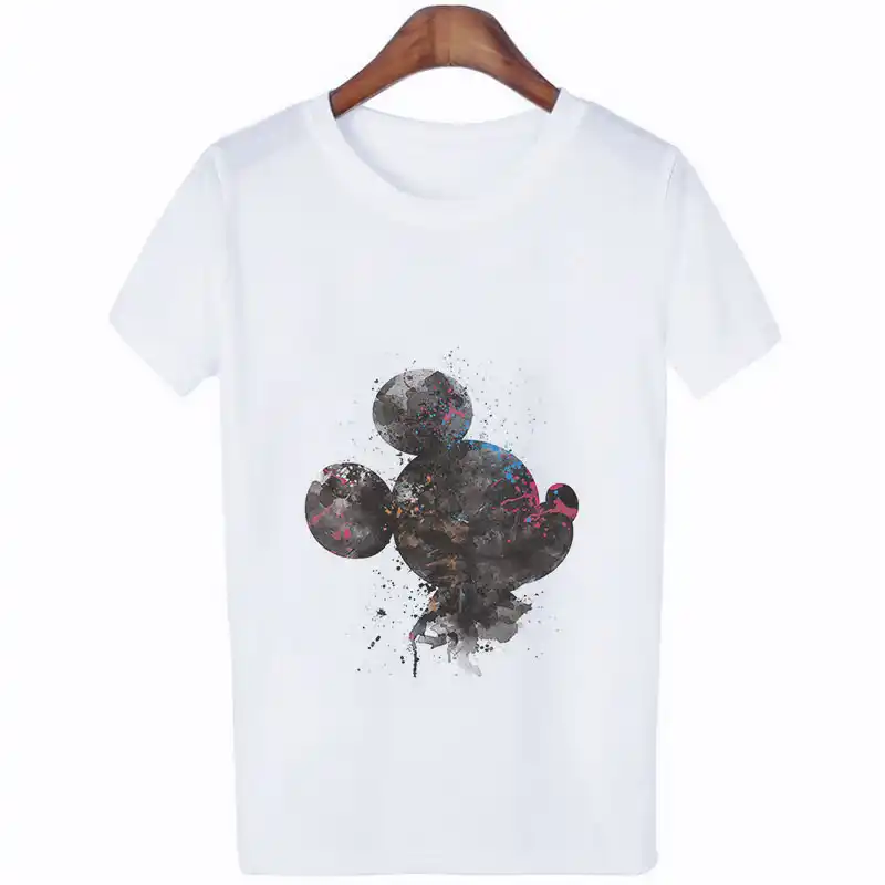camisetas blancas estampadas para mujer
