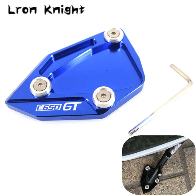 

For BMW C650GT C600 Sport 2012 2013 2014 2015 Motorcycle CNC Aluminum Kickstand Foot Side Stand Extension Pad Support Plate