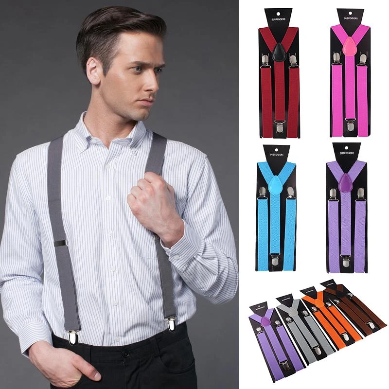 Taylor Mannen Bretel Elastische Bretels Vorm Clip Op|Men's Suspenders| - AliExpress