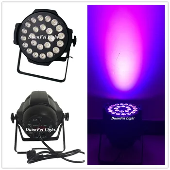 

4pcs Stage Lighting Aluminum alloy LED Par 24x18W RGBWA+UV 6in1 LED Par Can Par led spotlight dj projector wash lighting