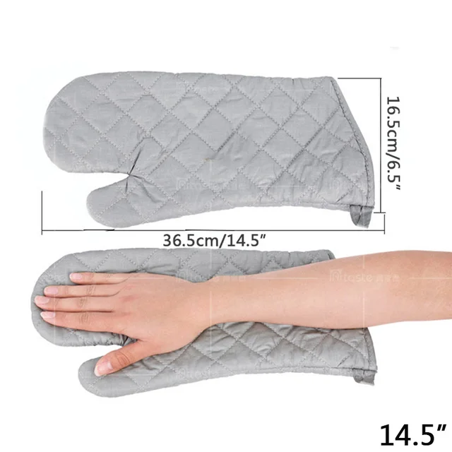 Hot selling 1 Pieces 4 size to choose heat resistant cotton oven mitts ...
