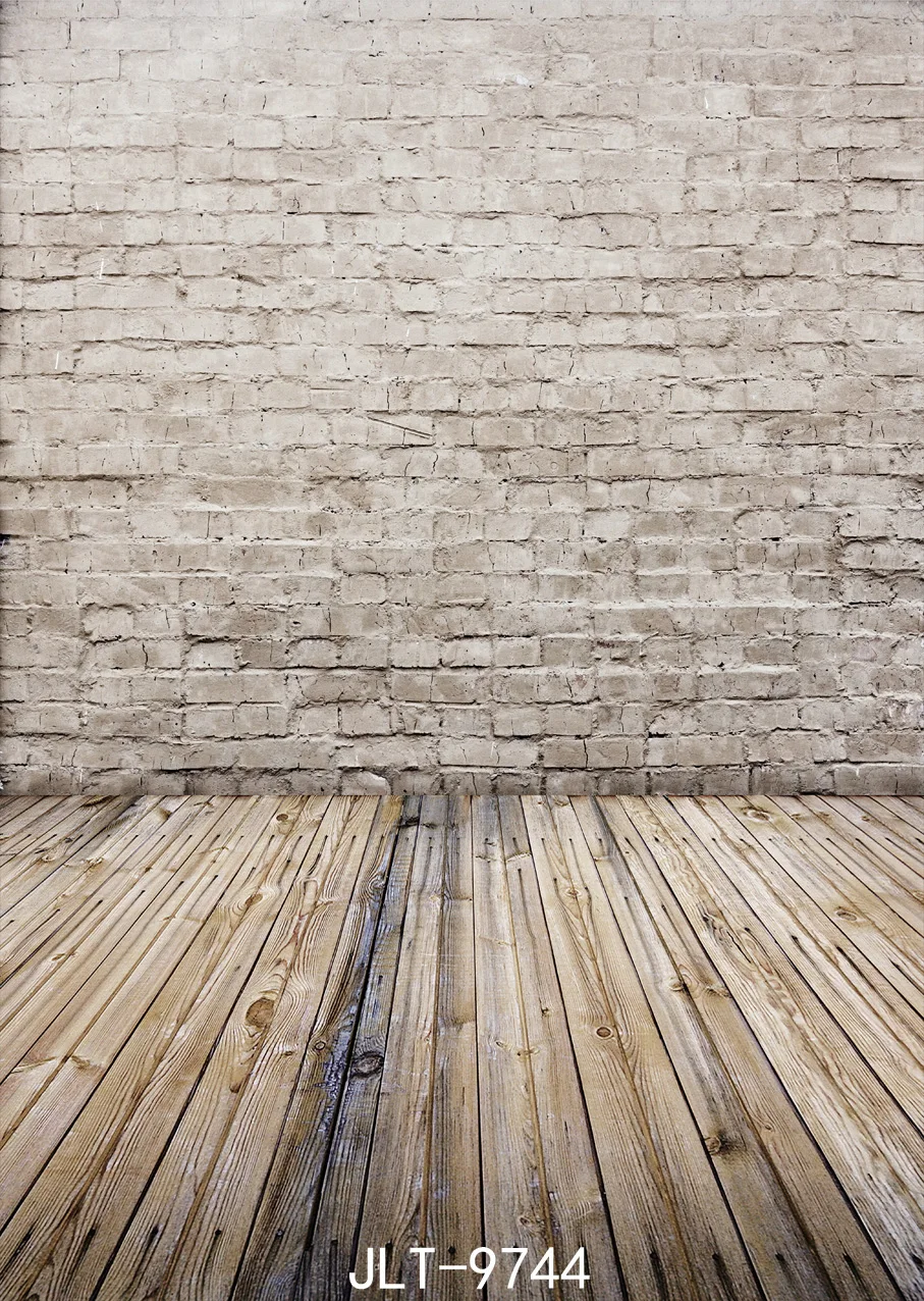 

Brick Wall Photography Backdrops Wooden Floor Photo Background Vinyl Cloth Customize 3D Backgrounds for Photo Studio Photophone