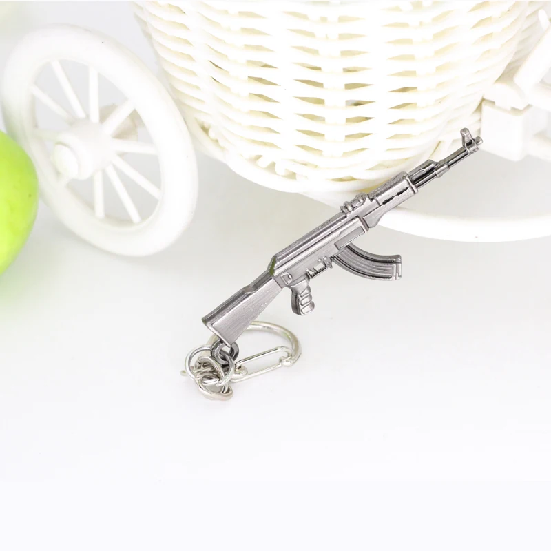 Креативные популярные мини игры AK47 модель винтовки брелок пистолет оружие