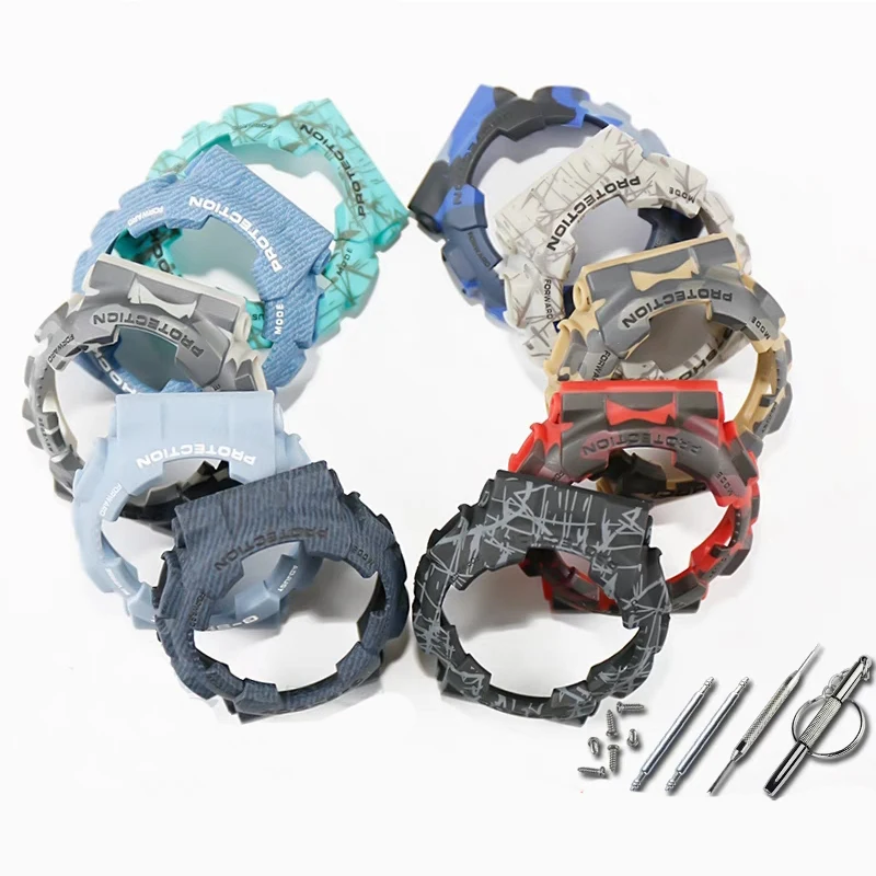 Мужские камуфляжные полимерные ремни аксессуары для часов с пряжкой CASIO G SHOCK